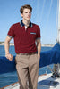 MAROON PREMIUM JERSEY POLO T-SHIRT WITH CONTRAST COLLAR FOR MEN 537