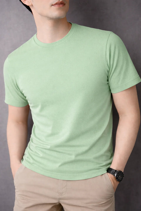 MINT GREEN JERSEY MEN’S PLAIN T-SHIRT 539