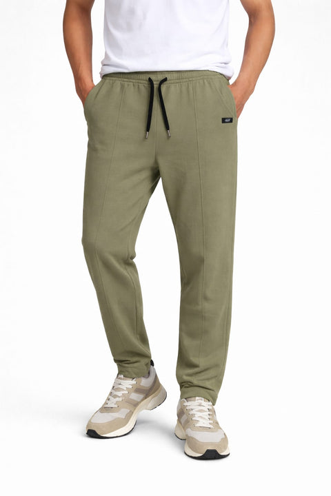 Muted Olive Terry Fabric  Men Trouser 543