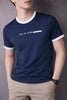 NAVY BLUE FACE THE FUTURE PRINTED COMBED TERRY MEN’S T-SHIRT 531