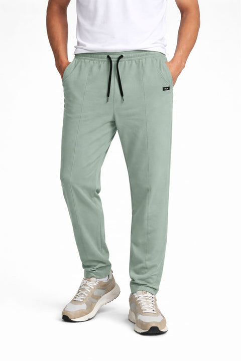 Dusty Green Fabric Jerssy Men Trouser 545