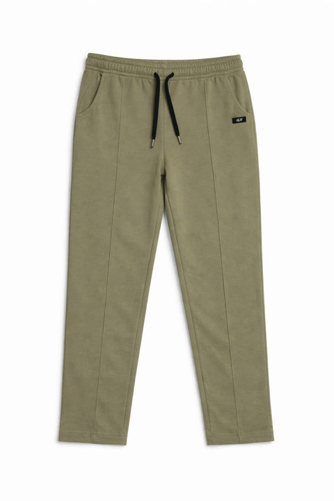 Muted Olive Terry Fabric  Men Trouser 543