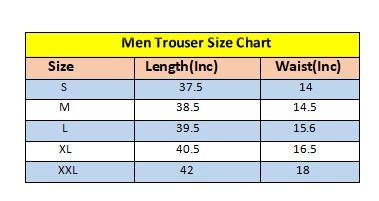 Black Fabric Jerssy Men Trouser 545