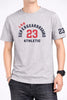 LIGHT GREY SUPERGEAR ATHLETIC PRINTED MEN’S T-SHIRT 540
