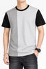 LIGHT GREY COLOR BLOCK JERSEY MEN’S T-SHIRT 539