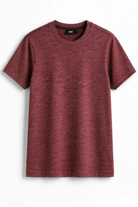 MAROON MELANGE JERSEY MEN’S T-SHIRT 539